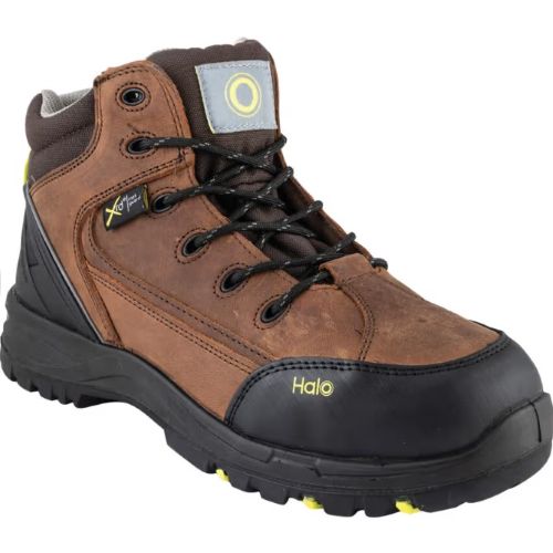 Halo Metatarsal Protection Safety Hiker Boots - Brown
